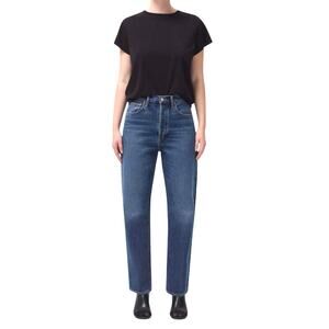 AGOLDE Women’s 90s Midrise Loose Fit Blue Wash Denim Jeans